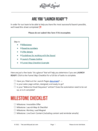 Are You Launch Ready Client Launch Timeline TEMPLATE Are You Launch Ready Client Launch Timeline TEMPLATE