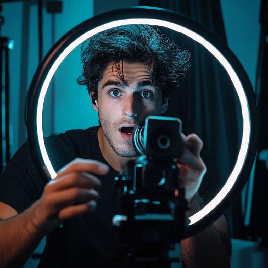 sagab Vlogger recording with phone and ring light v . dfae bd a cfd sagab Vlogger recording with phone and ring light v . dfae bd a cfd